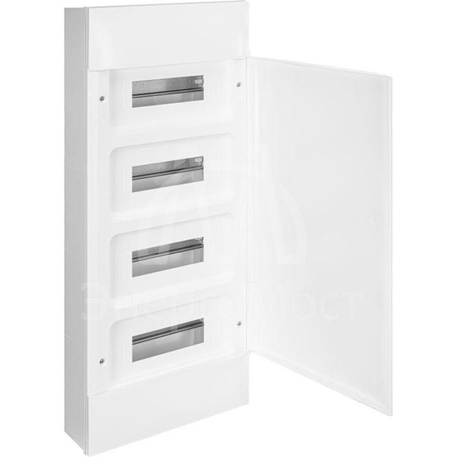 Щиток пластиковый навесной Practibox S 4х12 бел. дверь Leg 135604