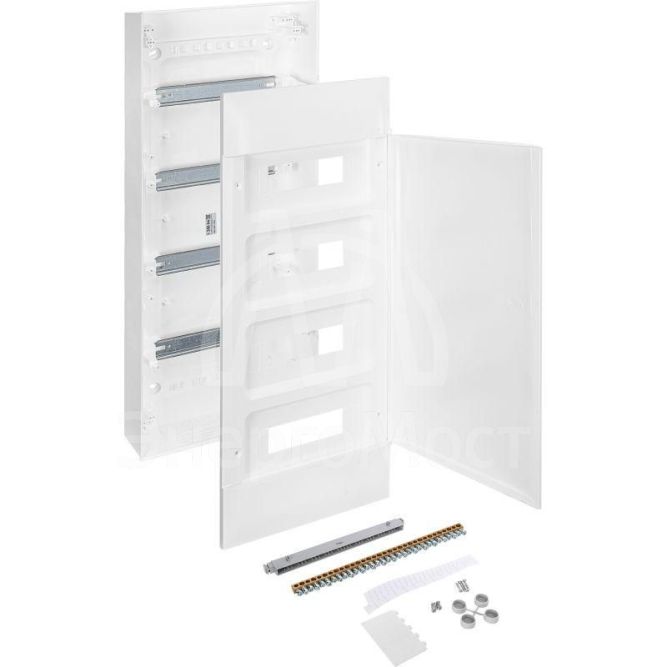 Щиток пластиковый навесной Practibox S 4х12 бел. дверь Leg 135604