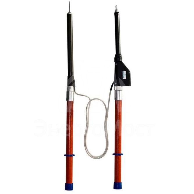 Указатель высокого напряжения УВНУ.ТФ-10 Д универс. (светозвук. индикация встроен. источник питания самопроверка с трубкой фазировки) Диэлектрик Д157686