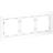Рамка 3-м S70 стеклян. бел. матов. Voltum VLS110302