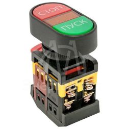 Кнопка АРВВ-22N &amp;quot;Пуск-стоп&amp;quot; овал. 220В NO+NC EKF pbn-apbb-o