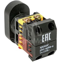 Кнопка АРВВ-22N &amp;quot;Пуск-стоп&amp;quot; овал. 220В NO+NC EKF pbn-apbb-o