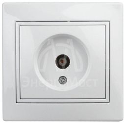 Розетка TV СП Plano 1-301-01 одиночная IP20 бел. Intro Б0027617