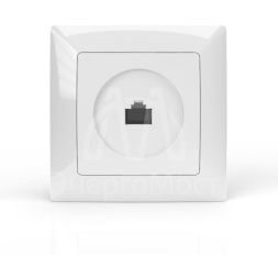 Розетка компьютерная 1-м СП AVA в сборе бел. TOKOV LIGHT TKL-AV-RC1-C01