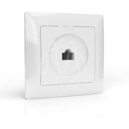 Розетка компьютерная 1-м СП AVA в сборе бел. TOKOV LIGHT TKL-AV-RC1-C01