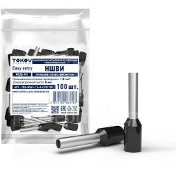 Наконечник штыревой втулочный изолированный НШВИ 1.5-8 TOKOV ELECTRIC TKE-NSVI-1.5-8-C05/100