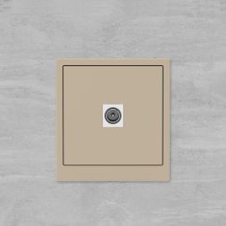 Розетка телевизионная одиночная TV KANT ванильн. марципан DKC 7015503