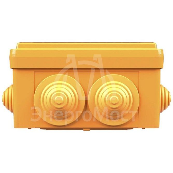 Коробка ответвительная FS 100х100х50мм 4р 450В 6А 4кв.мм с каб. вводами и клеммн. IP55 пластик. DKC FSB11404