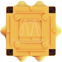 Коробка ответвительная FS 100х100х50мм 4р 450В 6А 4кв.мм с каб. вводами и клеммн. IP55 пластик. DKC FSB11404