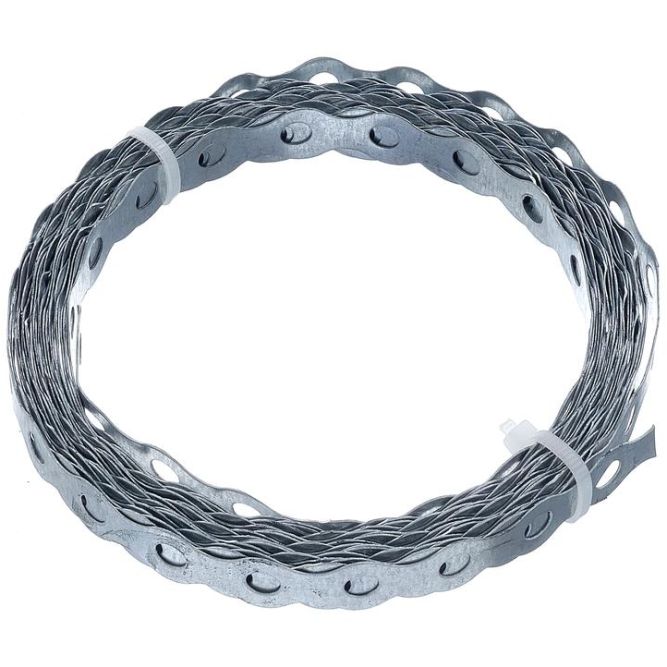 Лента монтажная 0.55х12 волна 5м цинк этикетка СТРОЙМЕТИЗ 4530019