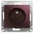 Механизм розетки 1-м СП Glossa 16А IP20 без заземл. баклажан. SchE GSL001141