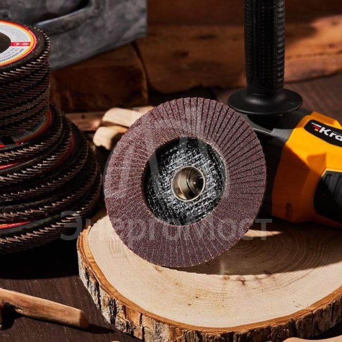 Круг лепестковый торцевой P120 125х22.2мм Kranz KR-90-0017