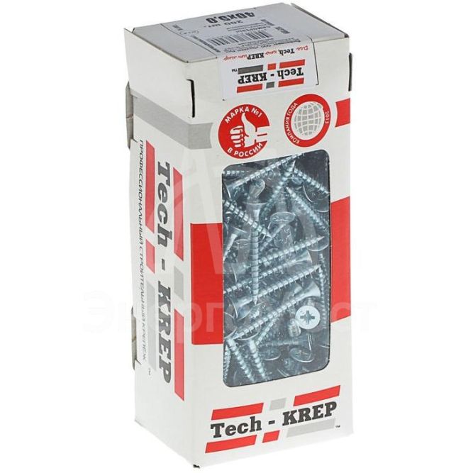 Саморез универсальный 40х5.0мм оцинк. (уп.200шт) Tech-KREP 102199