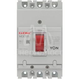 Выключатель автоматический в литом корпусе YON MDE100N100 DKC MDE100N100
