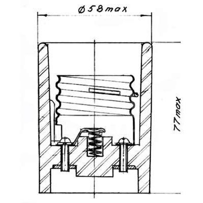 Патрон электрич. E40 керам. ГОСТ ДКС-004