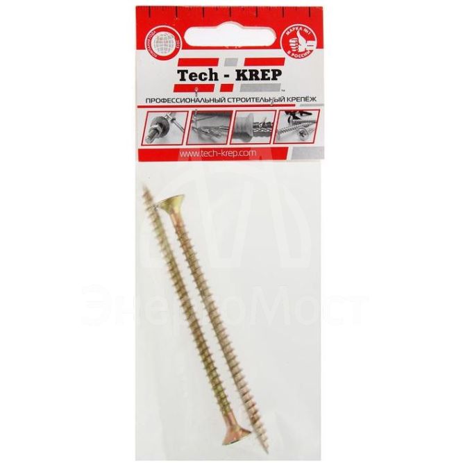 Саморез ШУж 6.0х100 потайной головкой (уп.2шт) Tech-KREP 102523