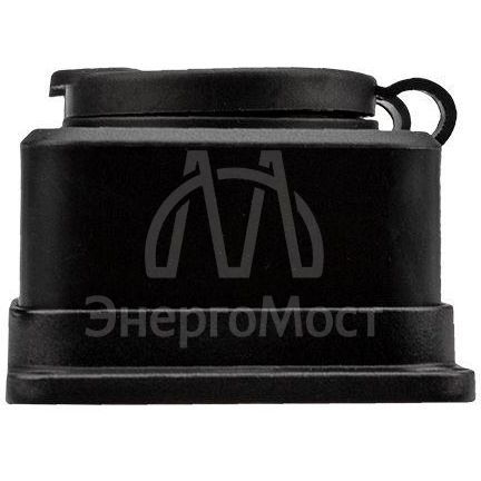 Розетка штепсельная двухместная влагозащ. с/з 16А IP54 каучук Rexant 111-112