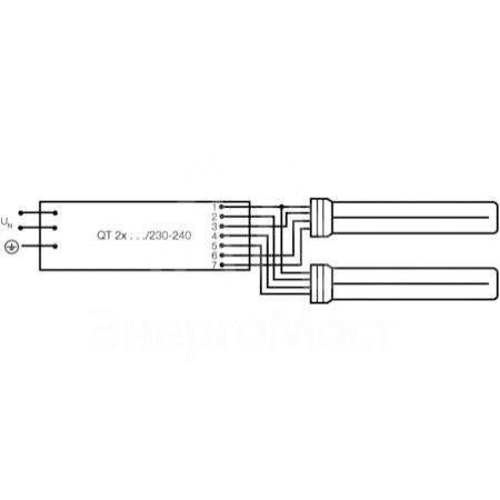 Лампа люминесцентная компакт. DULUX L 55W/840 2G11 OSRAM 4050300295879