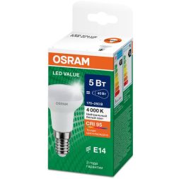 Лампа светодиодная LED G4 Value LVR3940 5W/940 CRI95 5Вт 4000К 500лм грибовидная матов. E14 170-250В OSRAM 4610590511686
