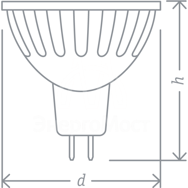 Лампа галогенная 94 202 MR16 20Вт 12В 2000h Navigator 94202