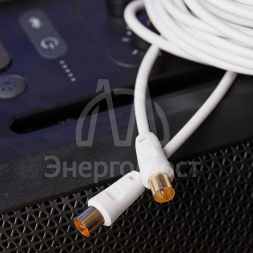 Шнур TV Plug - TV Jack 15м бел. Rexant 18-0008