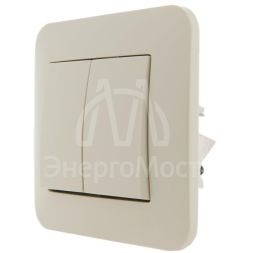 Механизм выключателя 2-кл. 1п СП Karina 10А IP20 крем. LEZARD 707-0388-101