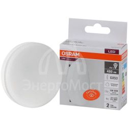 Лампа светодиодная LED Value LVGX5350 6SW/840 230В GX53 10х1 RU OSRAM 4058075582002