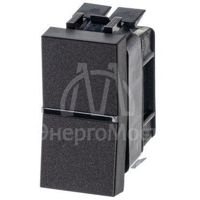 Механизм переключателя 1-кл. 1п 1мод. СП Zenit 16А IP20 с клавишей антрацит ABB 2CLA210200N1801