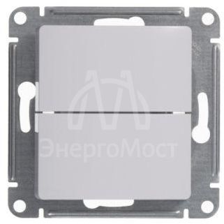 Механизм выключателя 2-кл. СП Glossa 10А IP20 (сх. 5) 10AX бел. SchE GSL000151