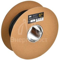 Оплетка кабельная 10-16мм полиэстер (уп.100м) черн. IEK UBS10-PL-1016-100-K02