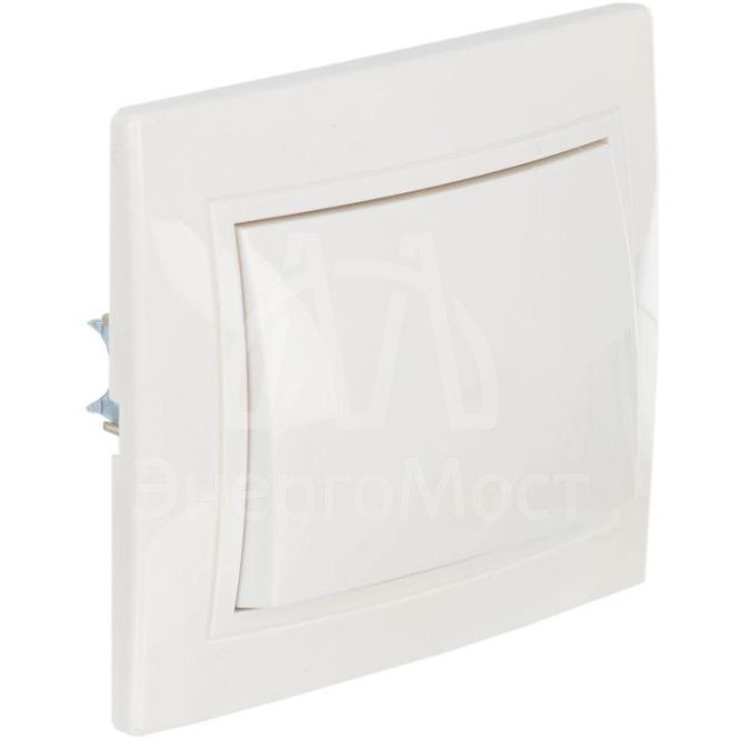 Выключатель 1-кл. СП Кварта 10А IP20 ВС10-1-0-КБ бел. IEK EVK10-K01-10-DM