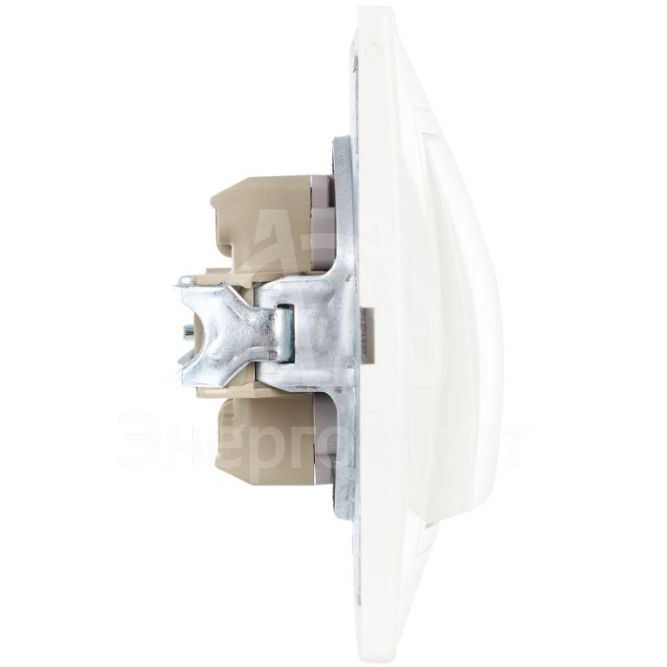 Выключатель 1-кл. СП Кварта 10А IP20 ВС10-1-0-КБ бел. IEK EVK10-K01-10-DM