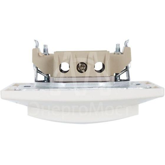 Выключатель 1-кл. СП Кварта 10А IP20 ВС10-1-0-КБ бел. IEK EVK10-K01-10-DM