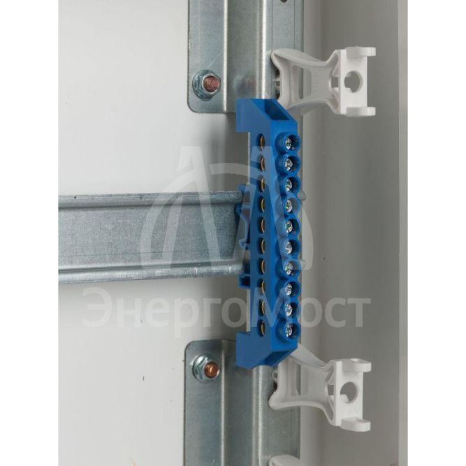 Шина нулевая в комб. DIN-изол. &amp;quot;Стойка&amp;quot; ШНИ-8х12-10-КС-С IEK YNN10-812-10DP-K07