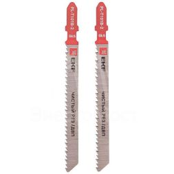 Пилка для электролобзика прямые T101B (чистовой рез по ДВП)(SK5) (уп.2шт) Expert EKF pl-t101b-2