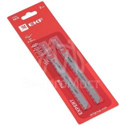 Пилка для электролобзика прямые T101B (чистовой рез по ДВП)(SK5) (уп.2шт) Expert EKF pl-t101b-2