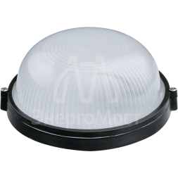 Светильник ЛОН 94 811 NBL-R1-60-E27/BL 1х60Вт E27 IP54 (аналог НПБ 1301 черн. круг 60Вт) Navigator 94811