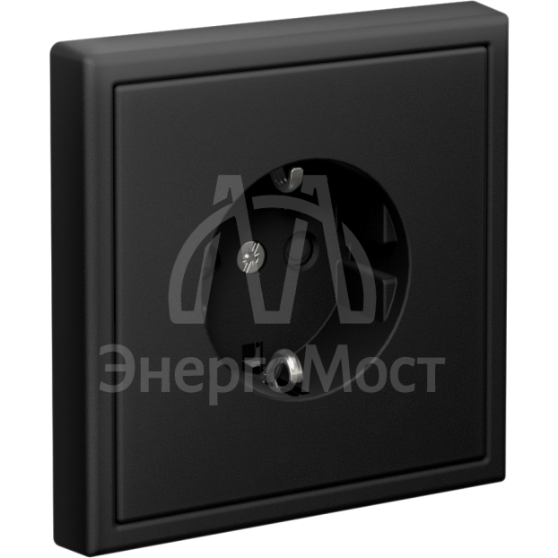 Розетка ArtGallery 16А с заземл. со шторками быстрозажим. клем. механизм карбон SE GAL001045S