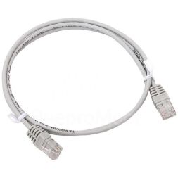 Патч-корд кат.5e (1Гбит/с) неэкранированный UTP оболочка PVC сер. (1м) TERACOM EKF TRC-5EUTP-PVC-1M-GY