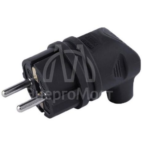 Вилка угловая 16А с заземл. каучук TOKOV ELECTRIC TKE-C05-KVU-Z