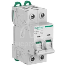 Выключатель автоматический 2п C 16А 6кА Systeme9 400В SE S9F22216