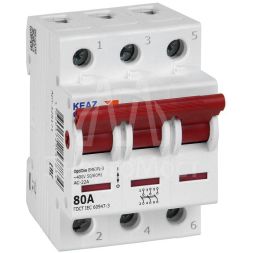 Выключатель нагрузки модульный OptiDin BM63PL-380-УХЛ3 (ВМ63PL) КЭАЗ 328171