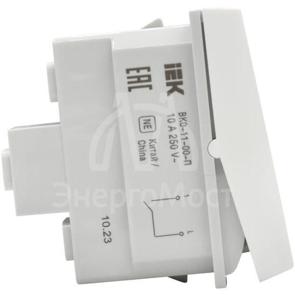 Выключатель 1-кл. 1мод. ВК0-11-00-П бел. PRIMER IEK PR-KK40D-VO-2-1-K01