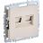Розетка компьютерная двойная СП RJ45 кат.5E BRITE РК10-2-БрКр беж. IEK BR-K20-1-K10