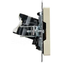 Розетка компьютерная двойная СП RJ45 кат.5E BRITE РК10-2-БрКр беж. IEK BR-K20-1-K10