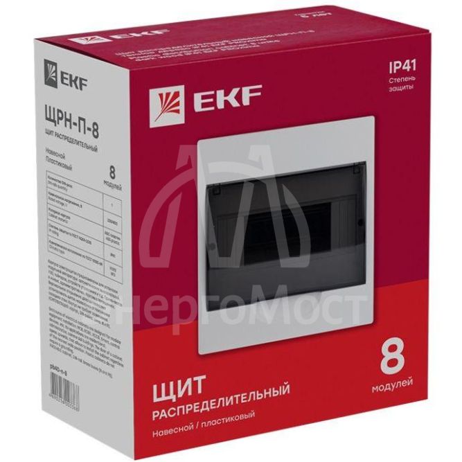 Щит ЩРН-П-8 IP41 EKF pb40-n-8