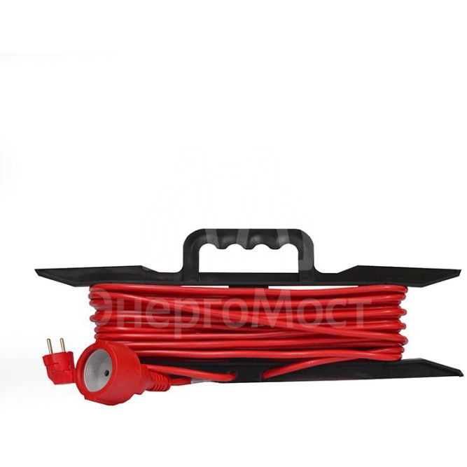 Удлинитель-шнур на рамке 1х10м с заземл. 10А IP20 2.2кВт ПВС 3х1 DOMTOK 2478