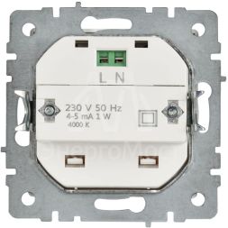 Подсветка светодиодная BRITE ПЛ20-БрАБ встраив. механизм арктич. бел. IEK BR-FL20-K91