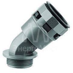 Переходник 45град. труба-коробка DN 36мм М40х1.5 полиамид черн. IP66 DKC PAL36M40N