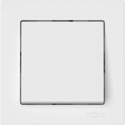 Выключатель 1-кл. AtlasDesign (сх. 1) 10AX быстрозажим. клем. в сборе бел. SE ATN000112S